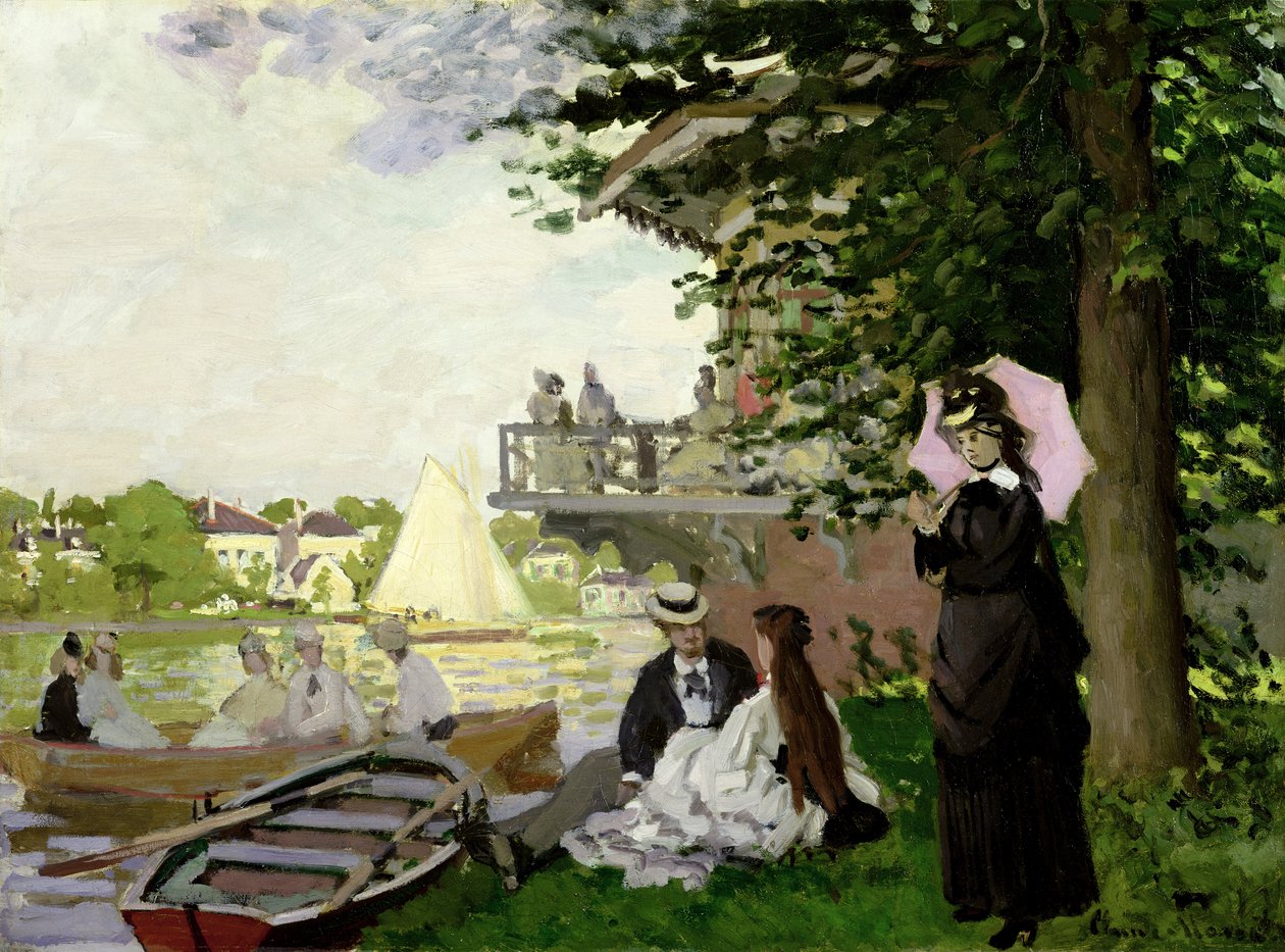 Tuin Huis aan de Zaan, Zaandam, 1871 door Claude Monet