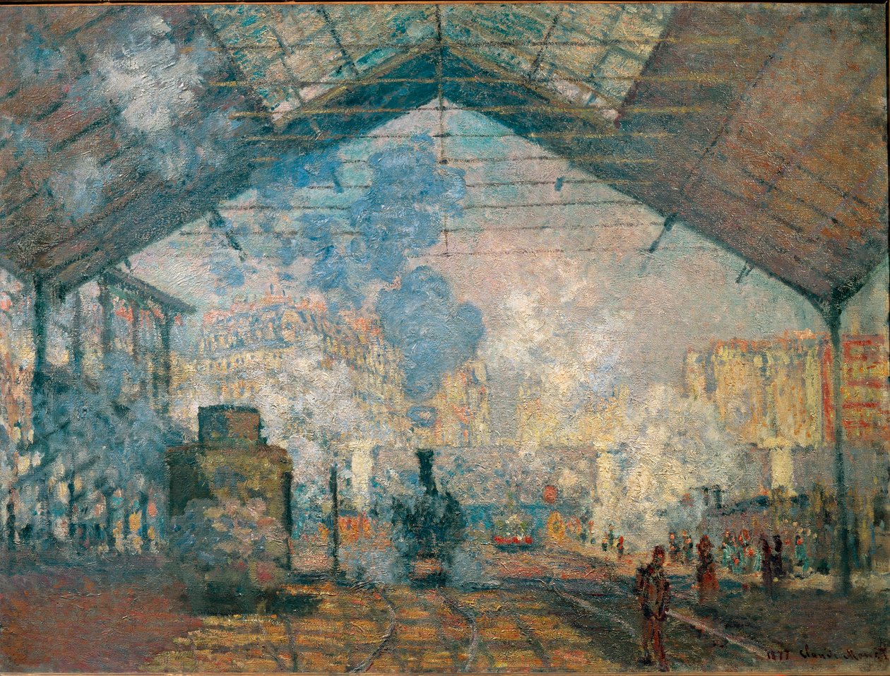 Gare Saint-Lazare door Claude Monet