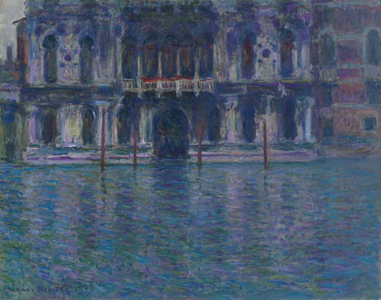 Duits: Le Palais Contarini Le Palais Contarini door Claude Monet