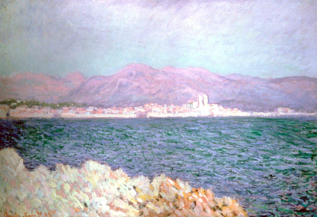 Golf van Antibes, 1888 door Claude Monet