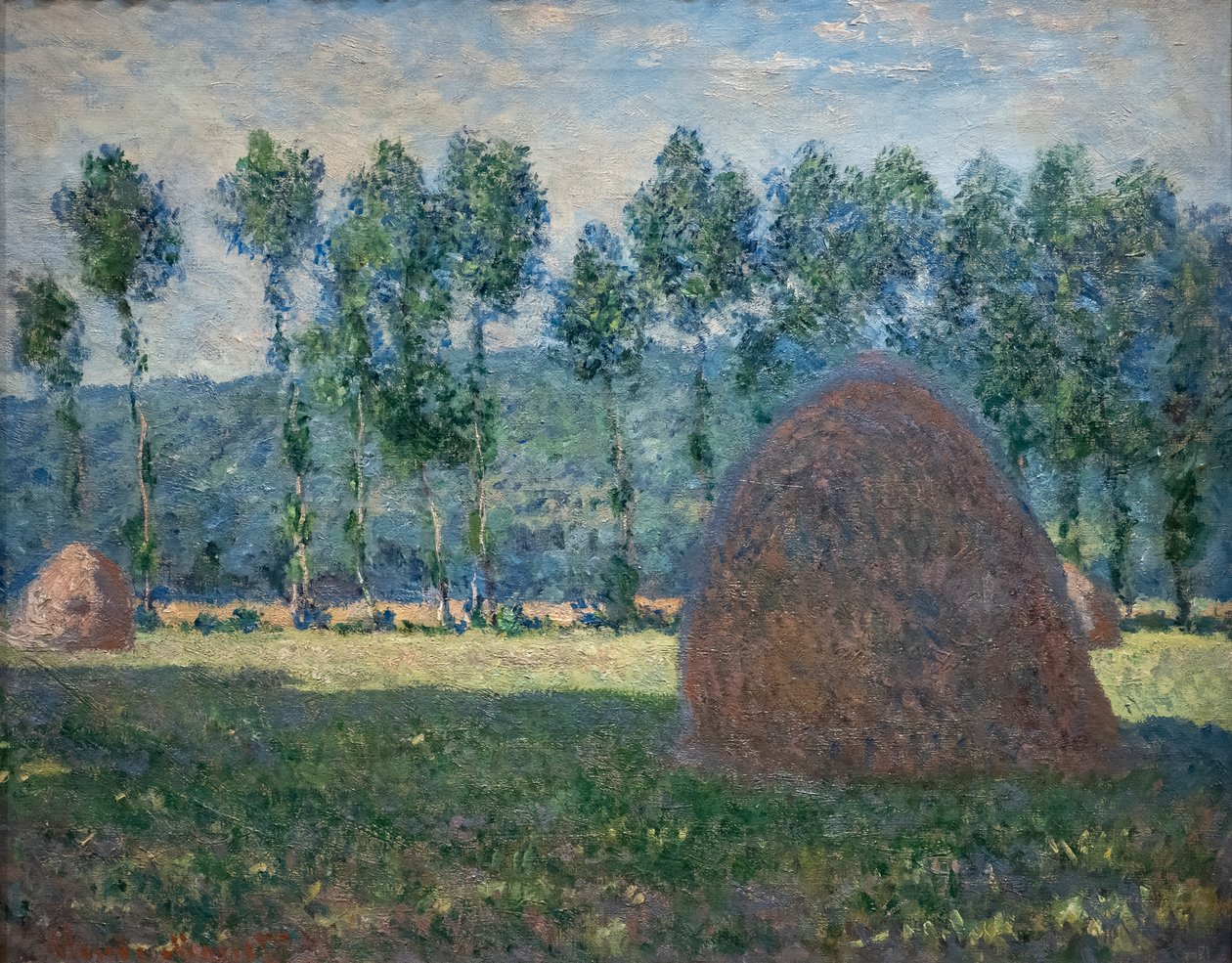 Hooiberg bij Giverny door Claude Monet