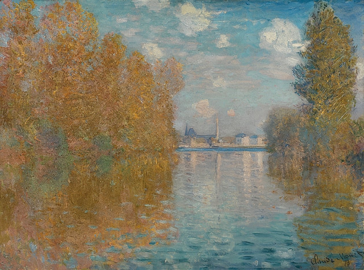 Herfstsfeer in Argenteuil. 1873 door Claude Monet