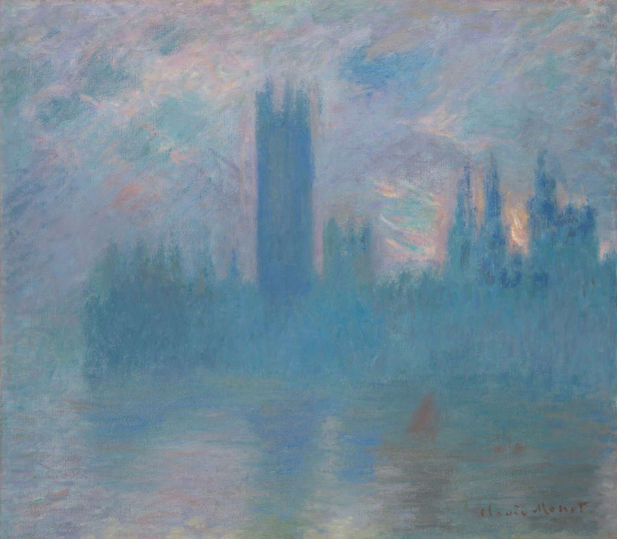 Houses of Parliament, Londen door Claude Monet