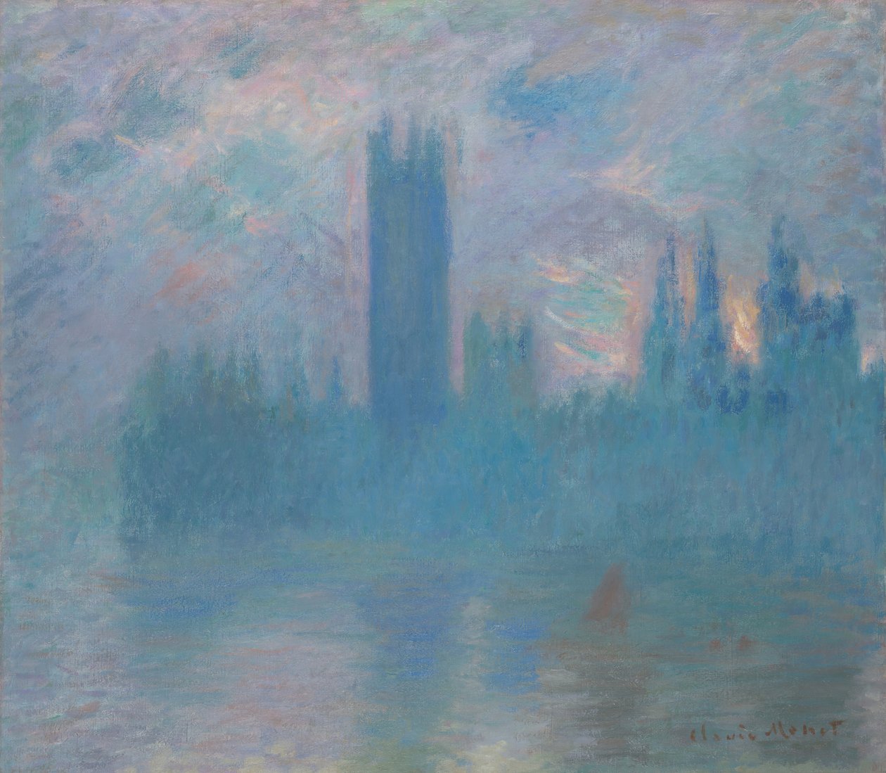 Houses of Parliament, Londen, 1900-01 door Claude Monet