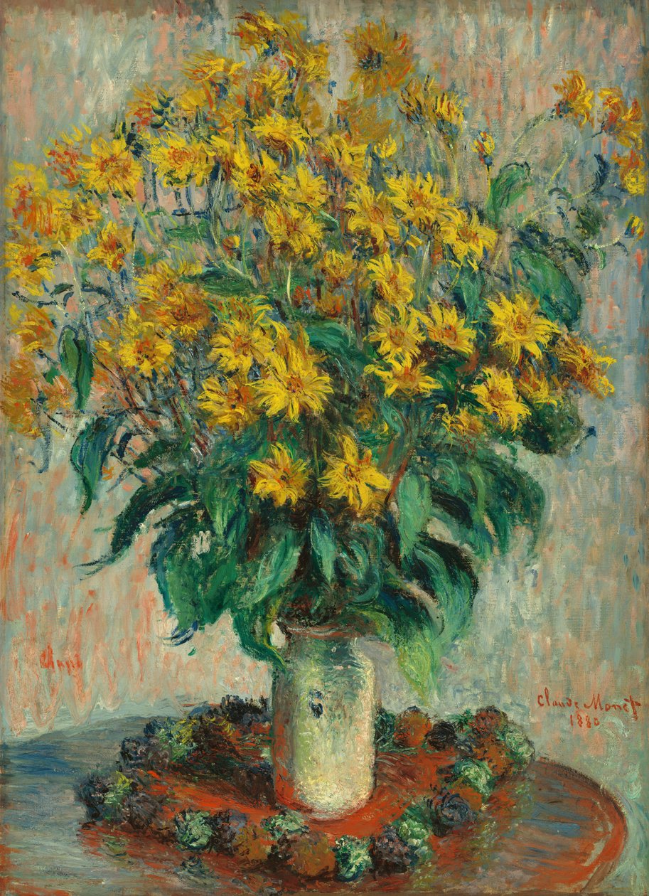 Jeruzalem artisjok bloemen door Claude Monet