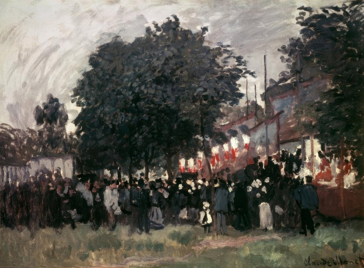 Het feest van Argenteuil door Claude Monet