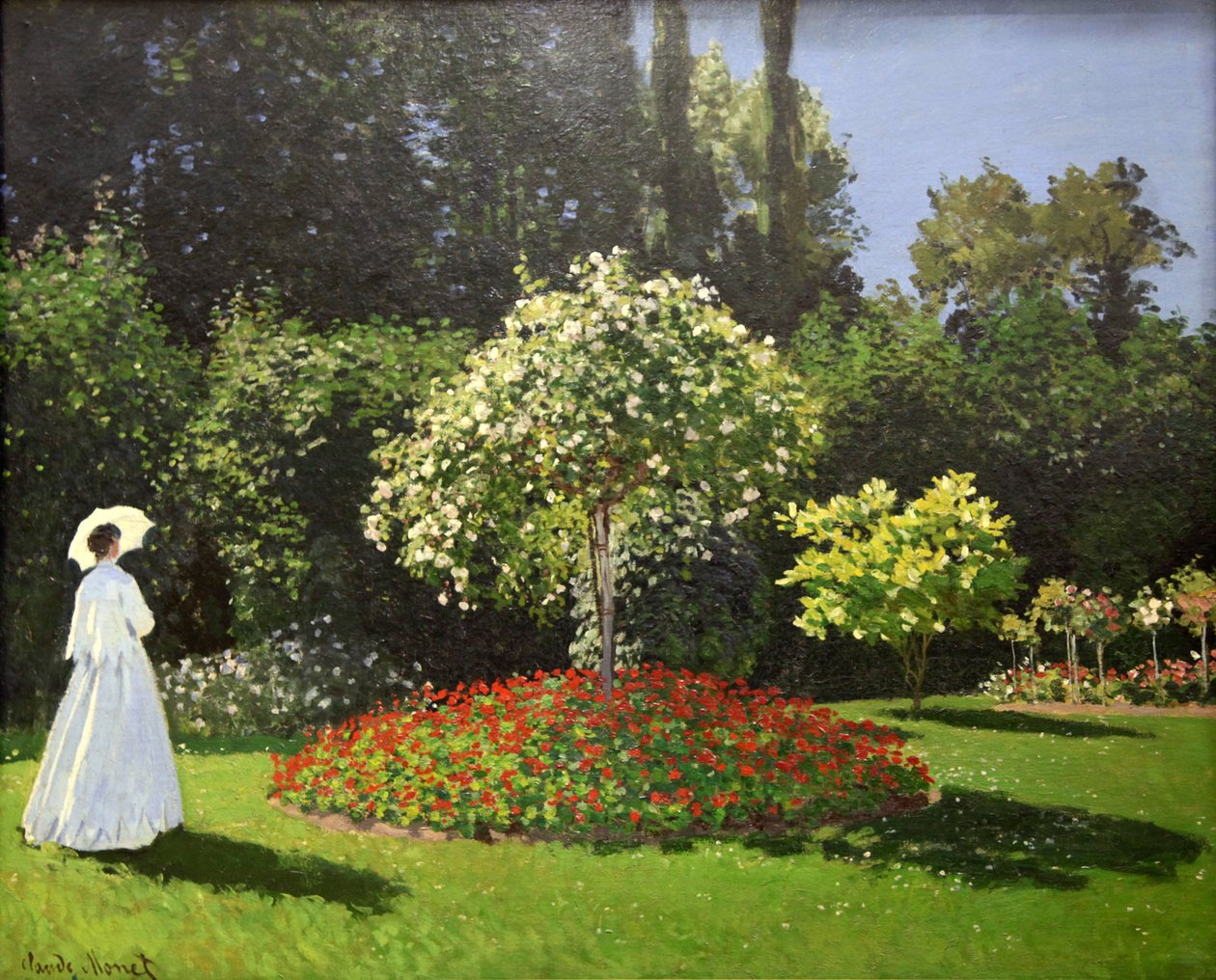 Dame in de Tuin, 1867 door Claude Monet