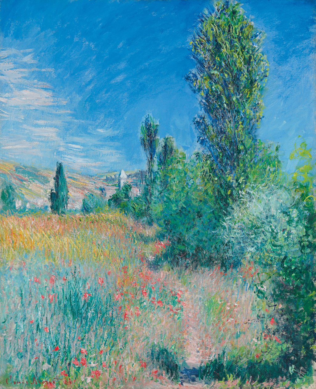 Landschap op het eiland Saint-Martin, 1881 door Claude Monet