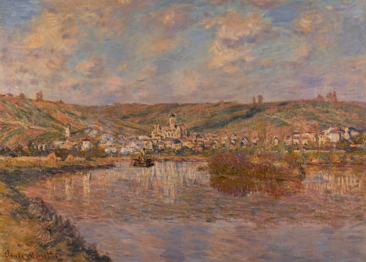 Late Middag, Vetheuil door Claude Monet