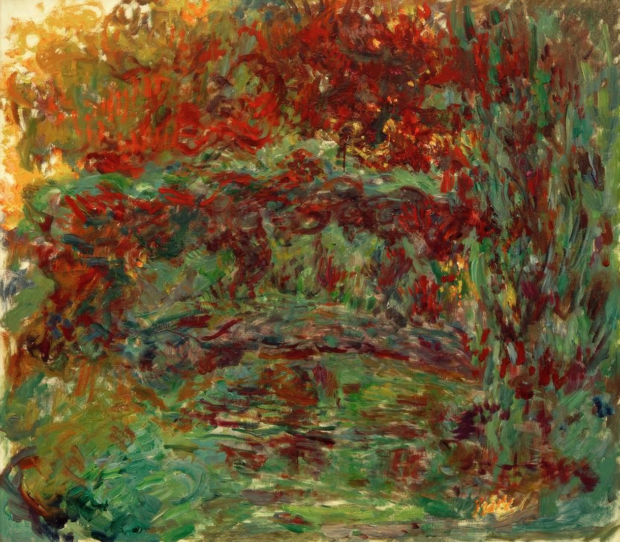 De Japanse brug door Claude Monet