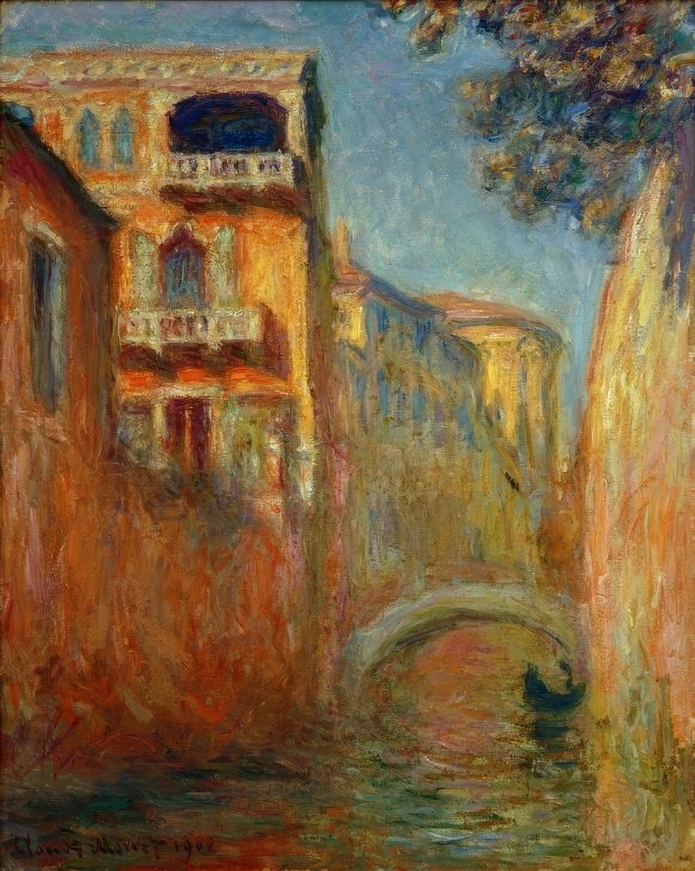 De rio de la Salute door Claude Monet