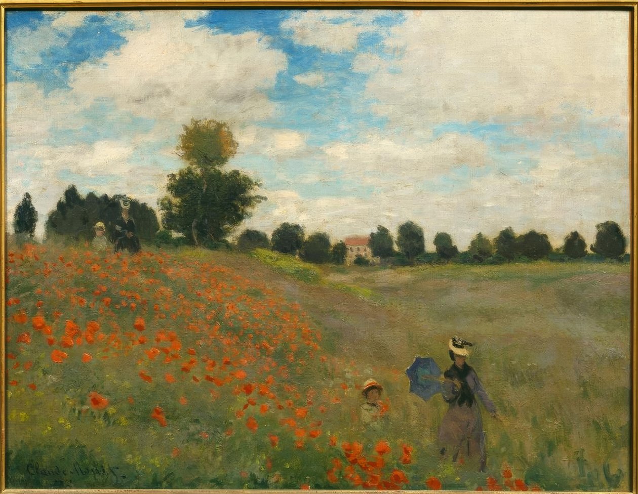 De Klaprozen in Argenteuil door Claude Monet