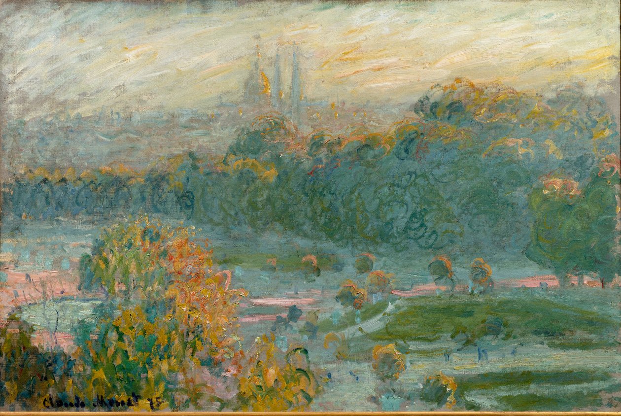 Les Tuileries, studie door Claude Monet