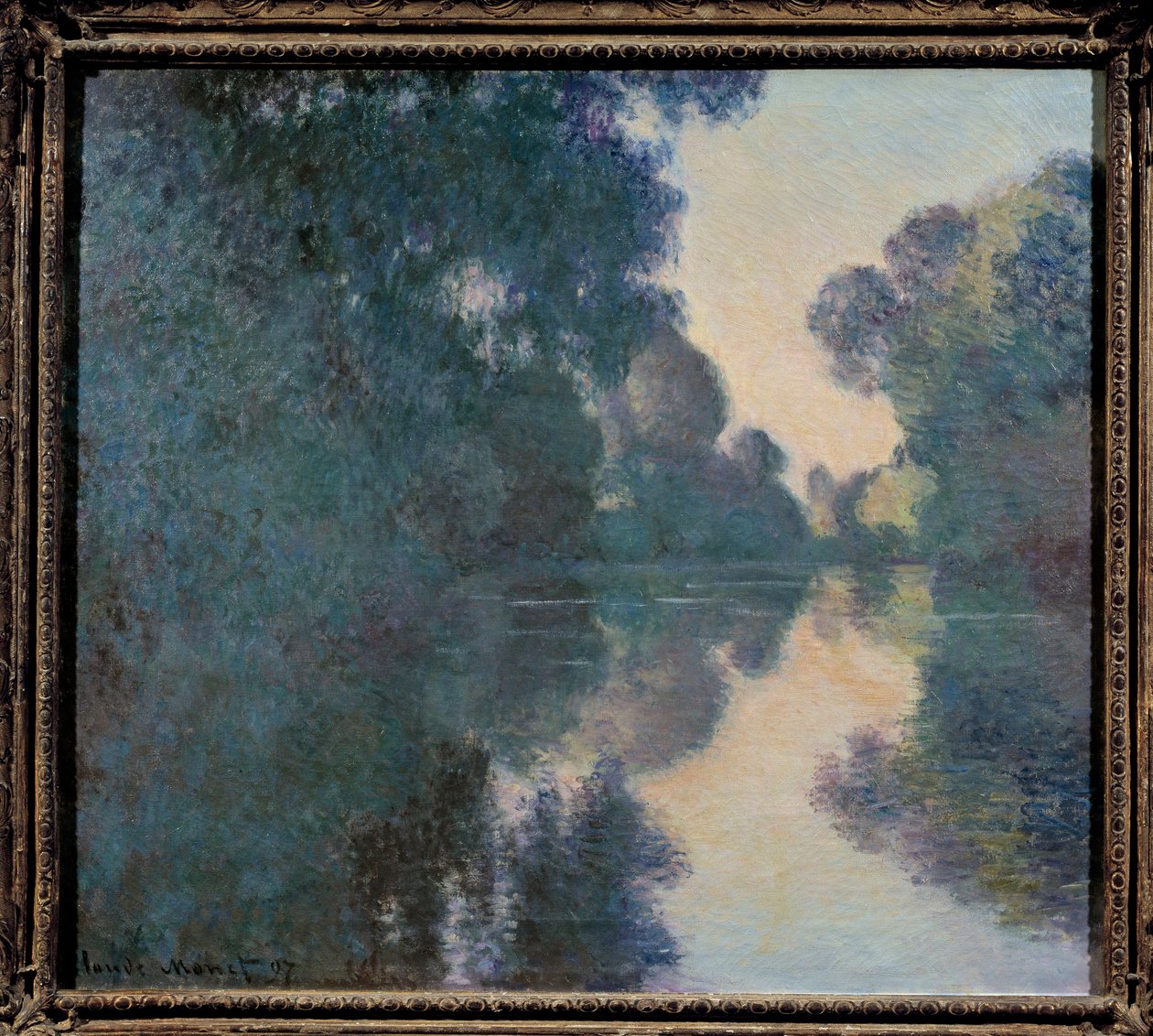 Ochtend aan de Seine bij Giverny door Claude Monet