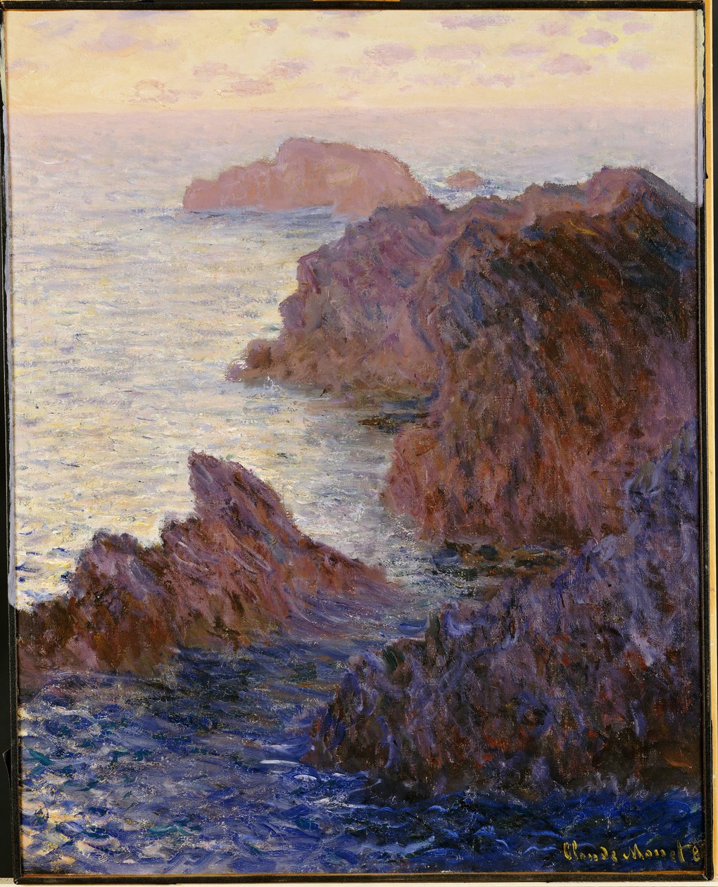 Point de Rochers, Port-Goulphar door Claude Monet
