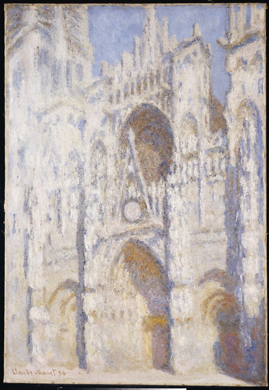 Kathedraal van Rouen, middag door Claude Monet