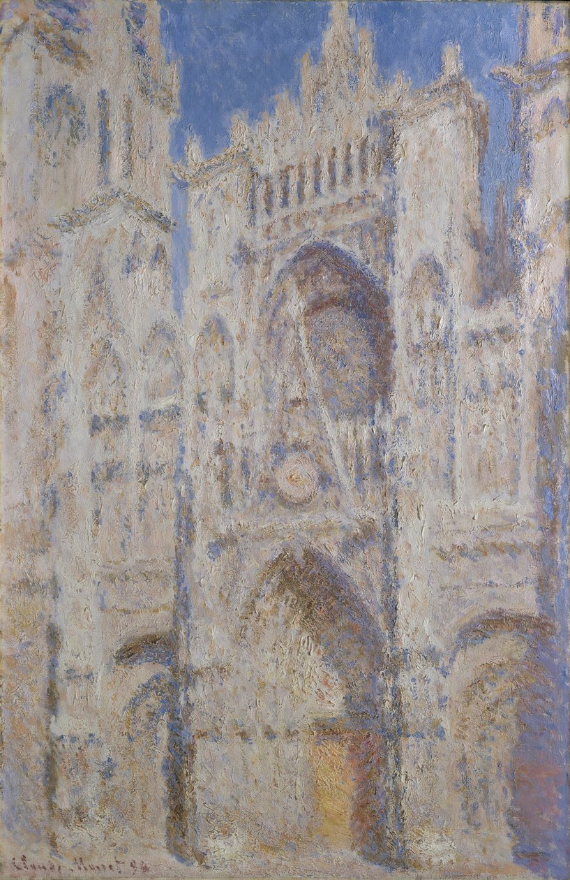 Kathedraal van Rouen: Het portaal (zonlicht), 1894 door Claude Monet