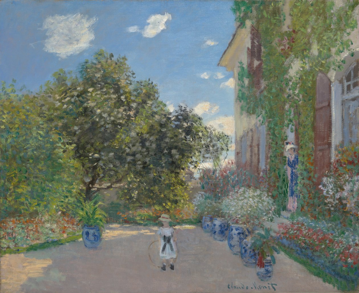 Het huis van de kunstenaar in Argenteuil, 1873 door Claude Monet
