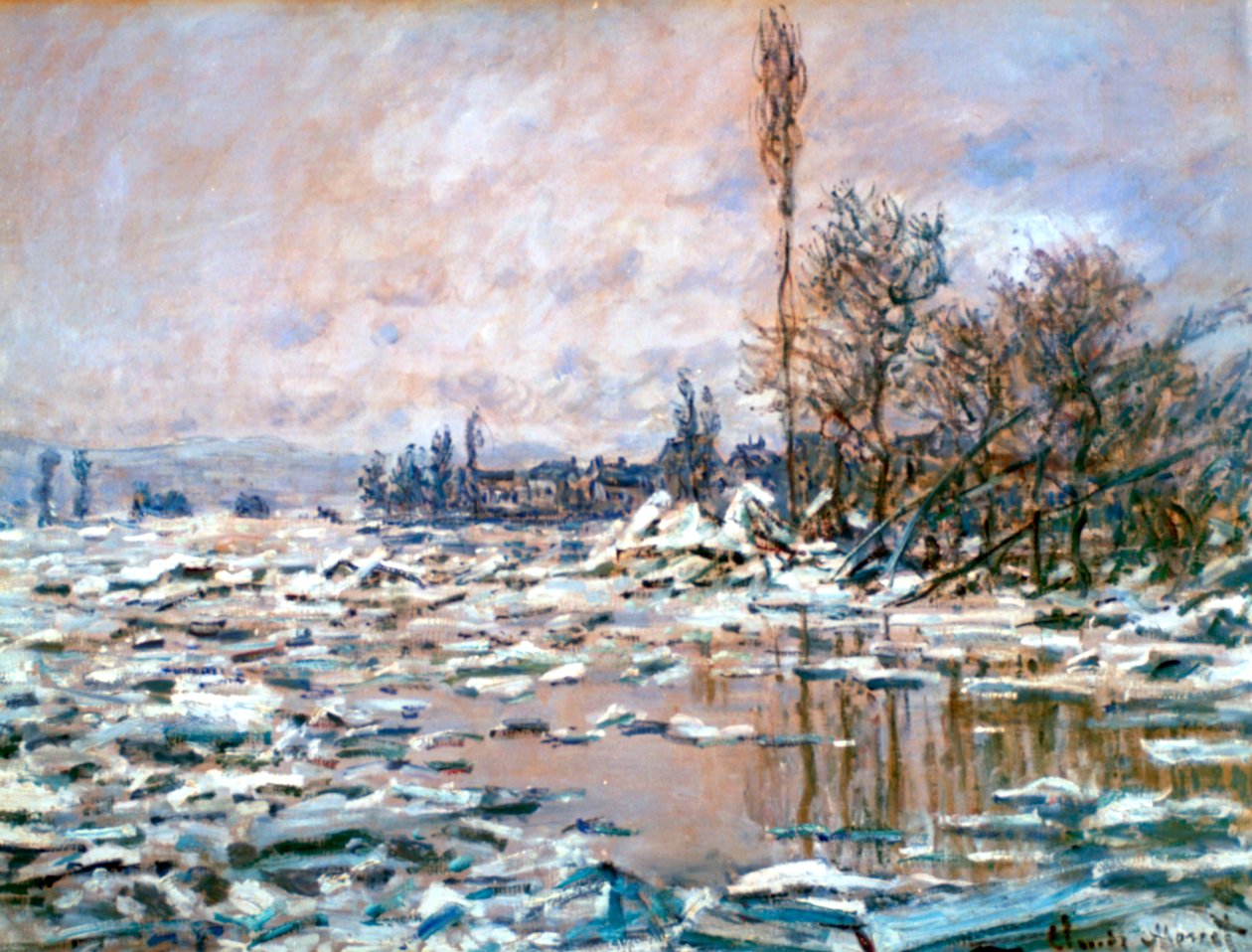 De Ontdooiing, c begin 20e eeuw door Claude Monet