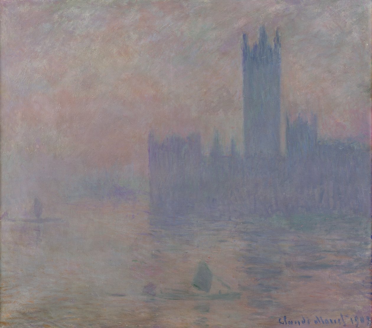 Het Parlement, Londen, 1903 door Claude Monet