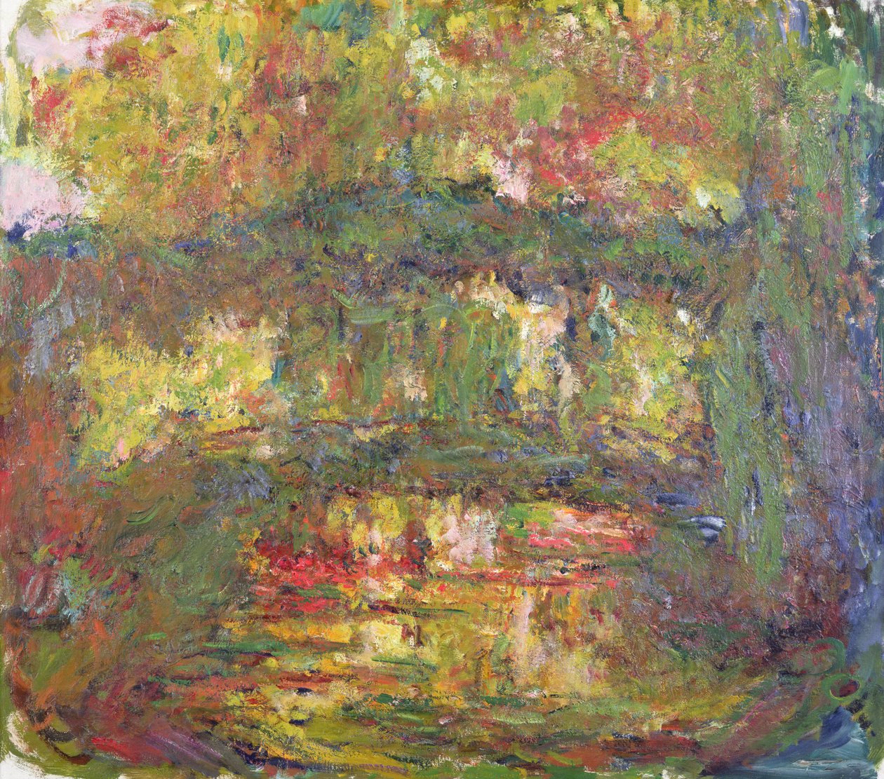 De Japanse Brug in Giverny door Claude Monet