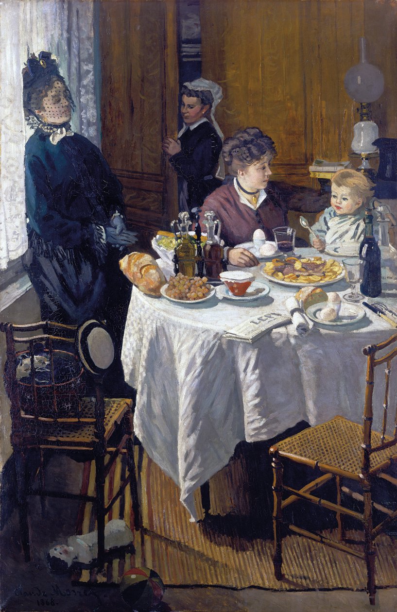 De lunch door Claude Monet