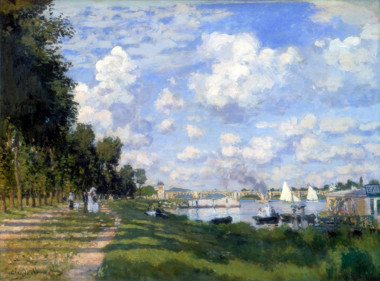 De jachthaven in Argenteuil, 1872 door Claude Monet