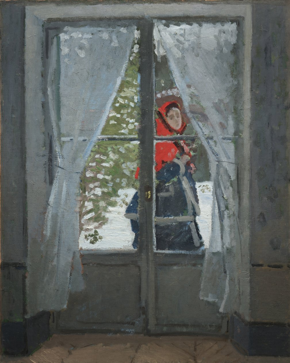 De Rode Zakdoek door Claude Monet