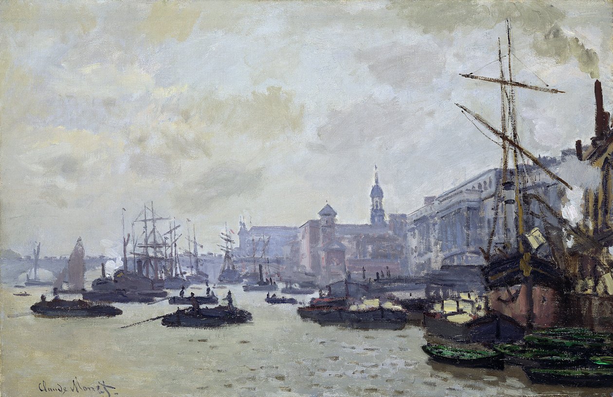 De Theems in Londen door Claude Monet
