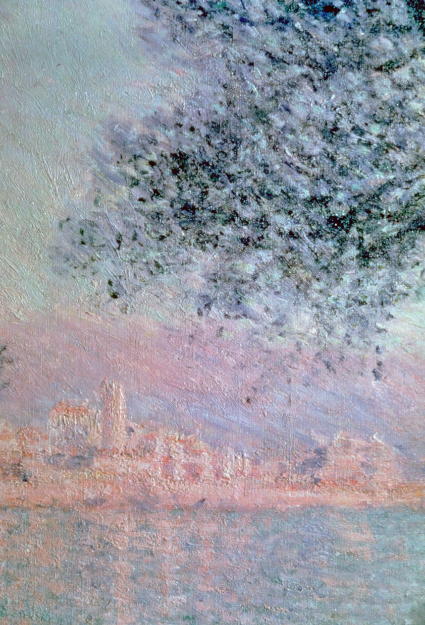 Uitzicht op Antibes (detail), 1888 door Claude Monet