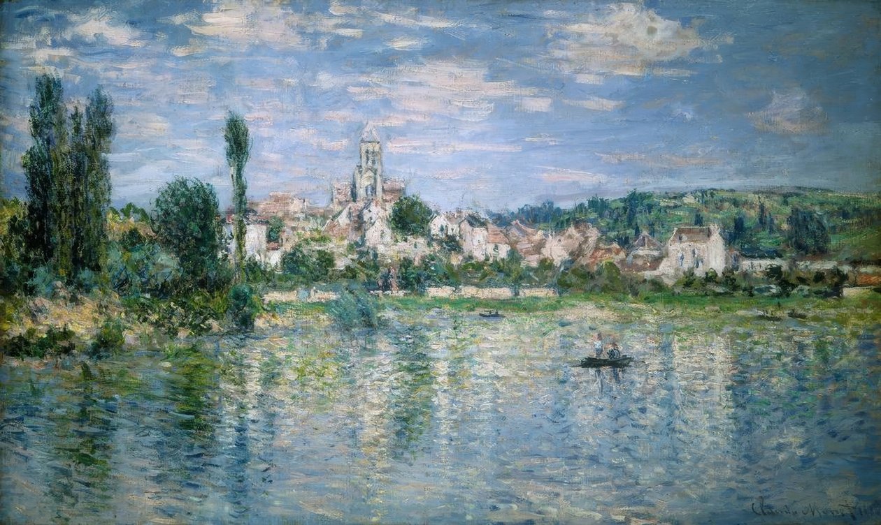 Uitzicht op Vétheuil, zomer door Claude Monet