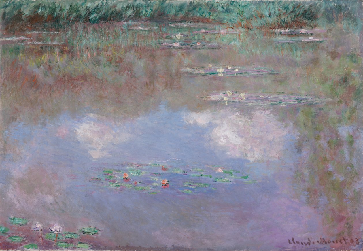 Waterlelies, de wolk, 1903 door Claude Monet