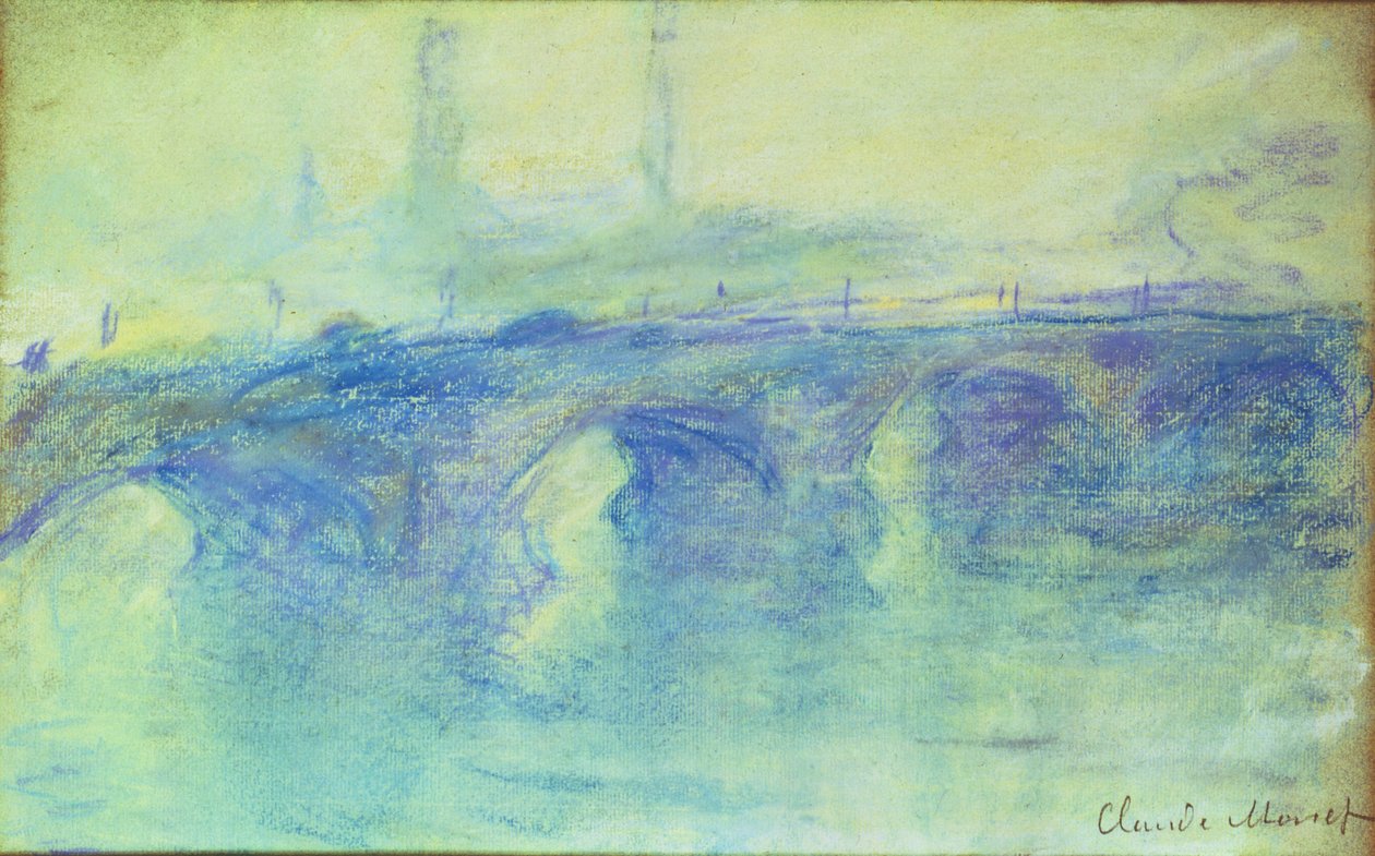 Waterloo Brug door Claude Monet
