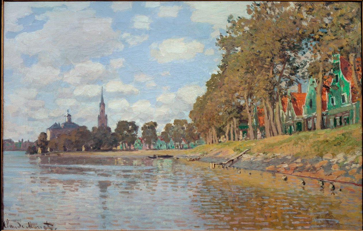Zaandam (Nederland) door Claude Monet