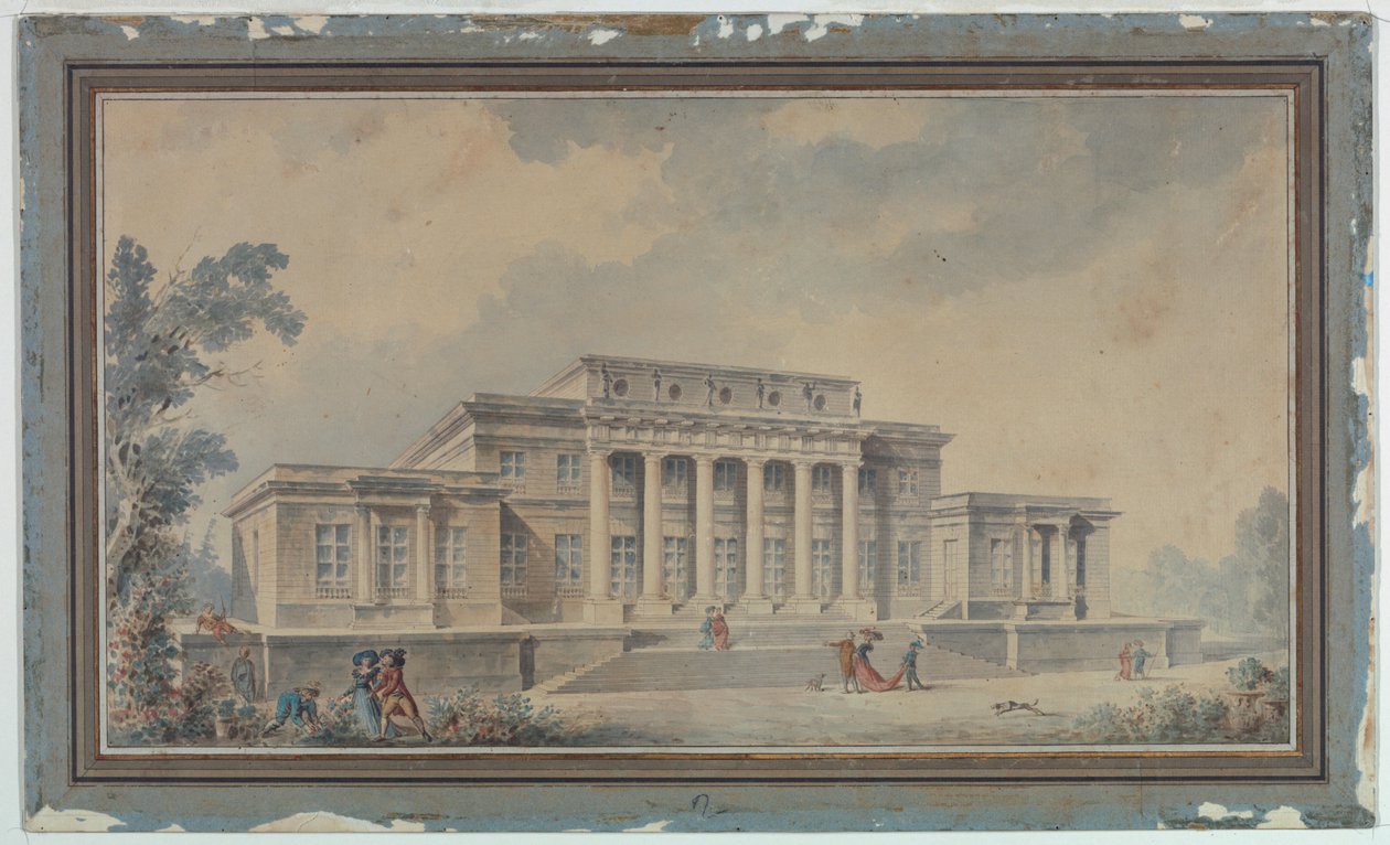 Project voor een Landhuis door Claude Nicolas Ledoux