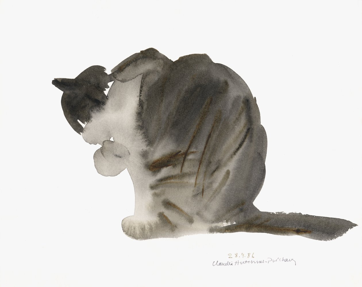 Kat, 1985 door Claudia Hutchins Puechavy