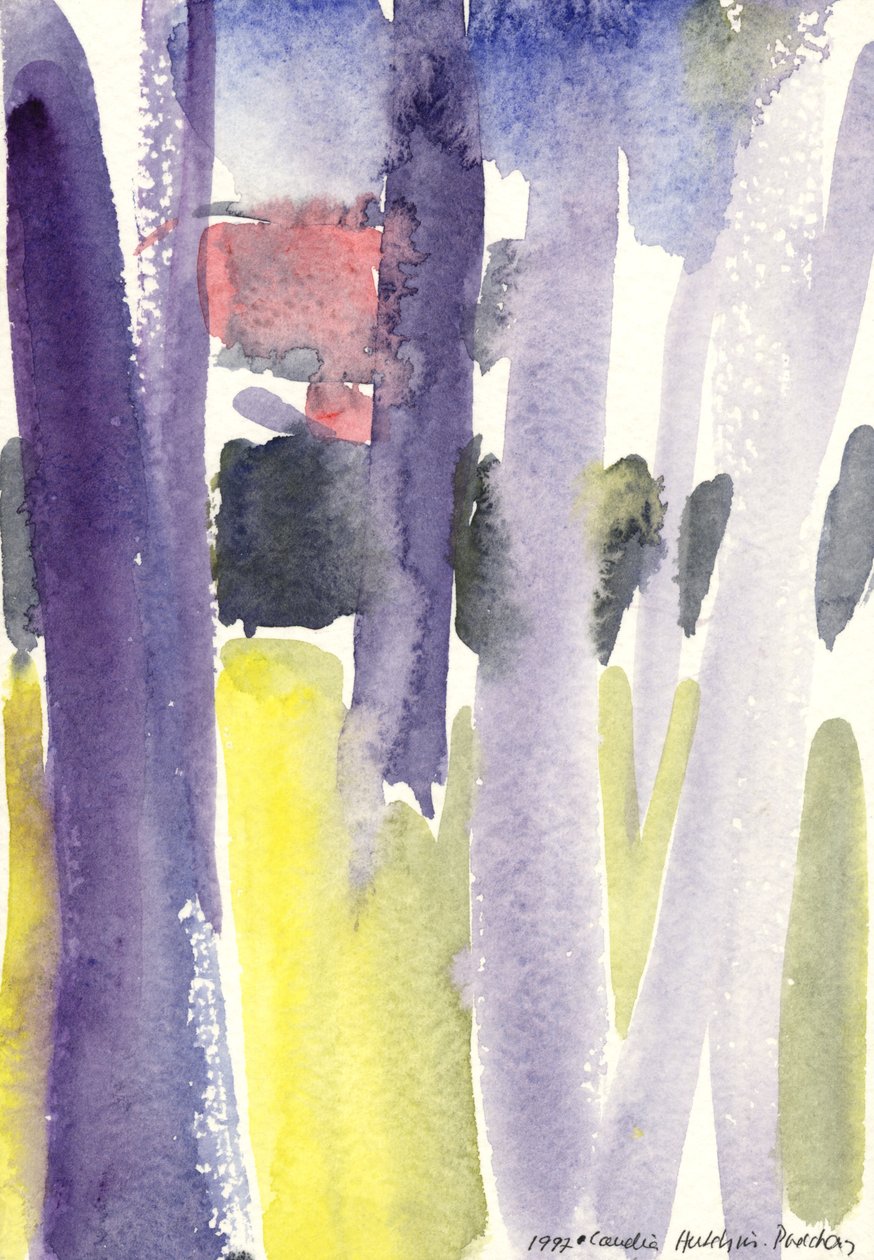 Bomen in een tuin, 1997 door Claudia Hutchins Puechavy
