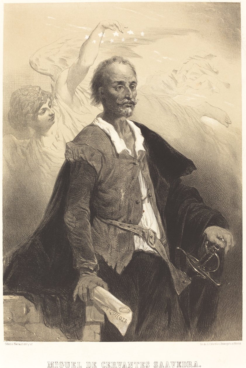 Miguel de Cervantes Saavedra door Célestin Nanteuil