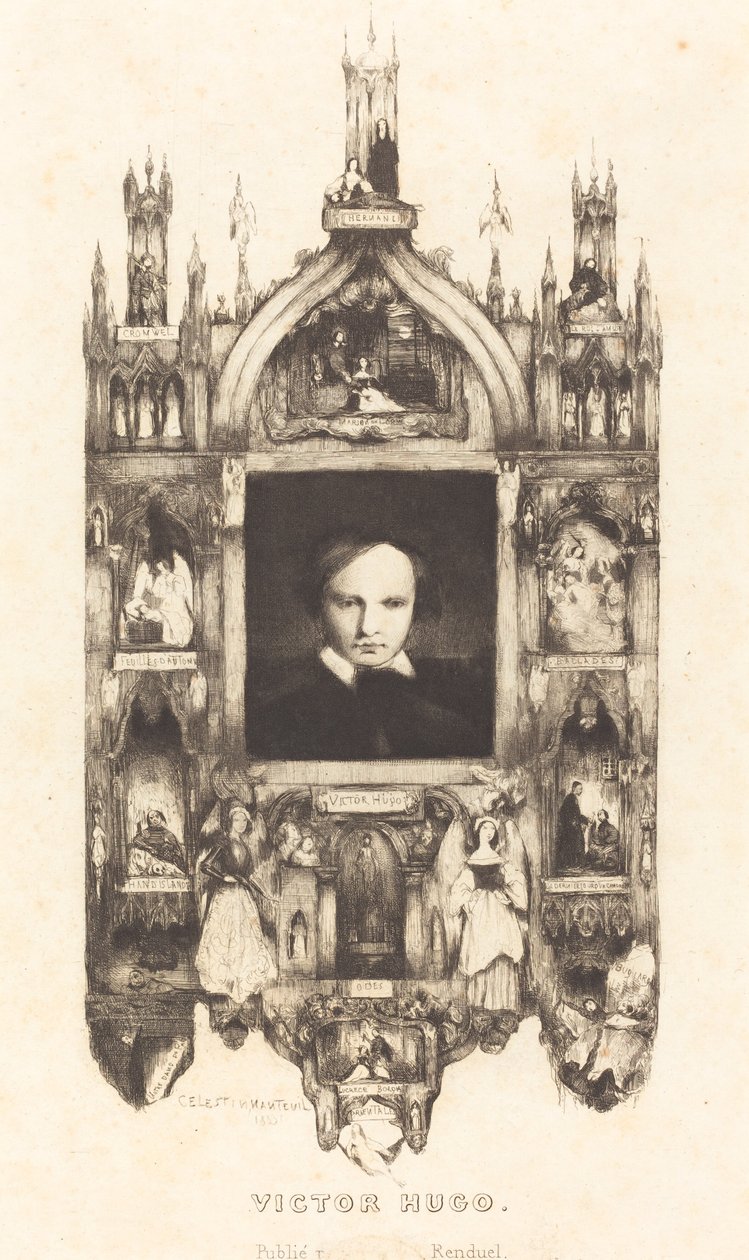 Victor Hugo door Célestin Nanteuil