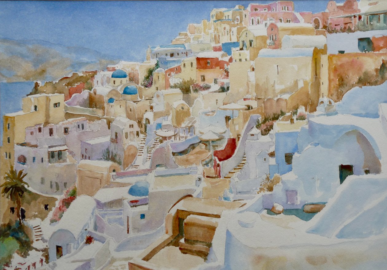 Santorini, Oia, 2019 door Clive Wilson