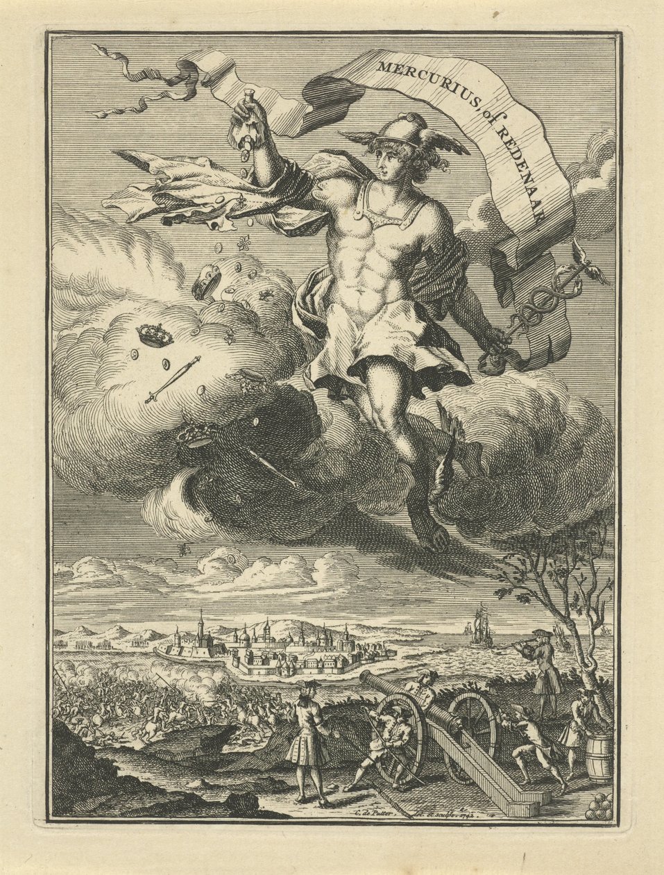 Titelpagina van Mercurius of redenaar door Coenraad de Putter