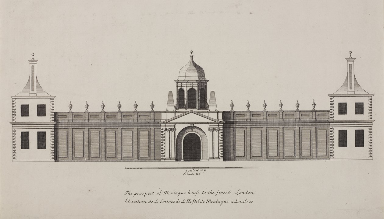 British Museum, Holborn, c.1750 door Colen Campbell