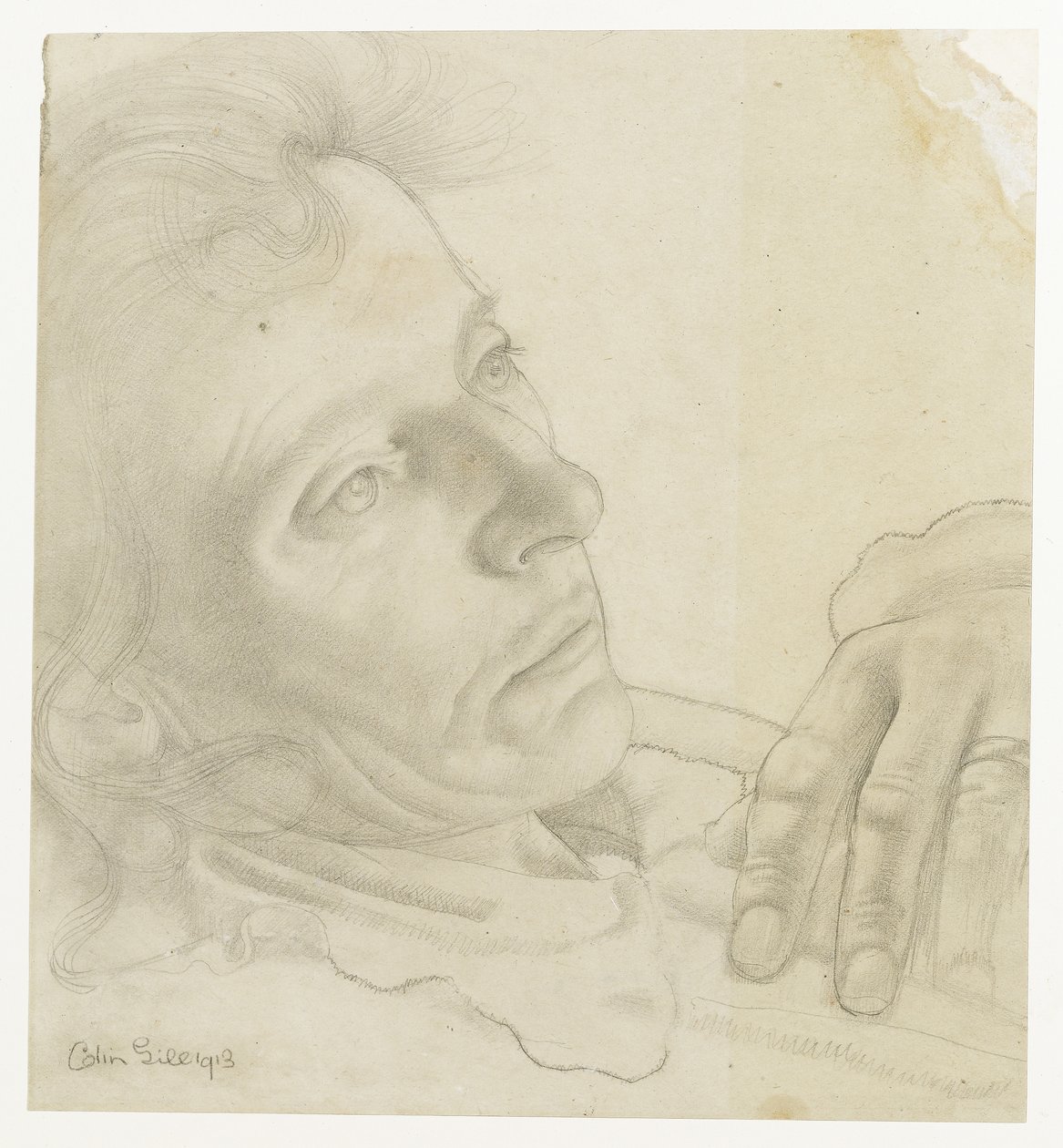 Colin Gill Zelfportret (?) 1913 door Colin Unwin Gill