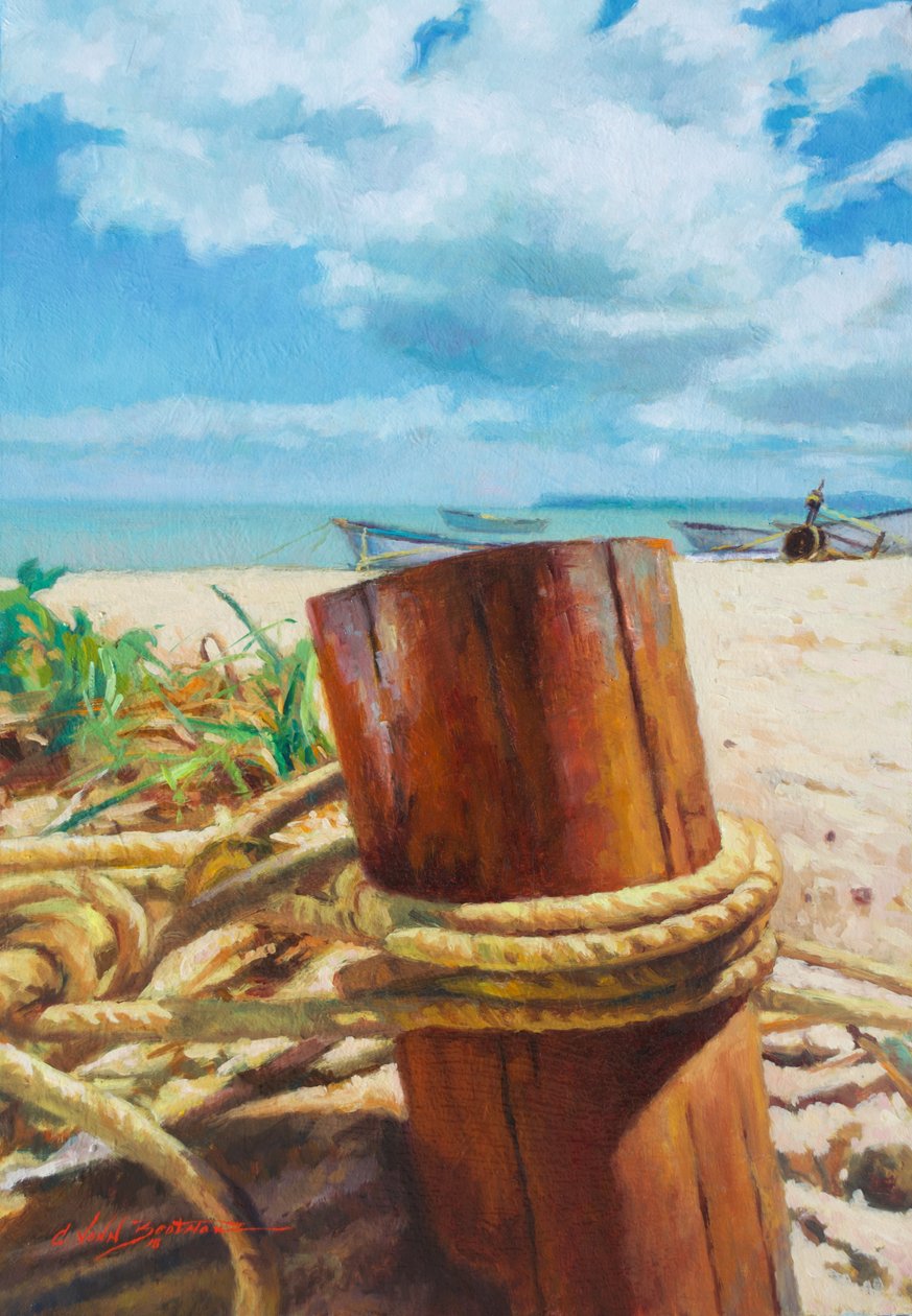 Geankerd, 2018 door Colin Bootman