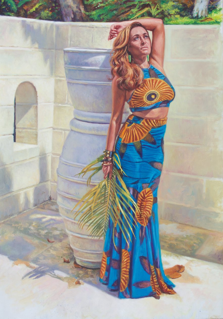 Dame in Blauw door Colin Bootman