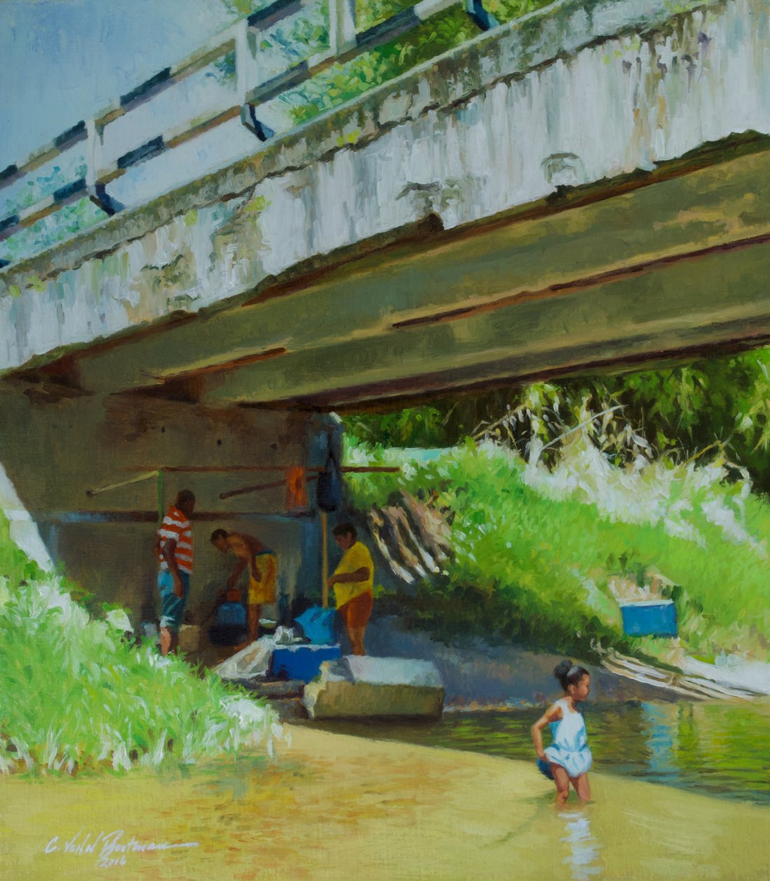 Onder de oude brug door Colin Bootman