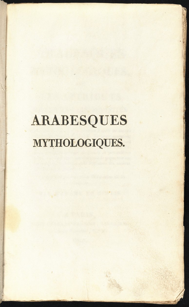 Mythologische Arabesken door Comtesse Stéphanie Félicité de Genlis