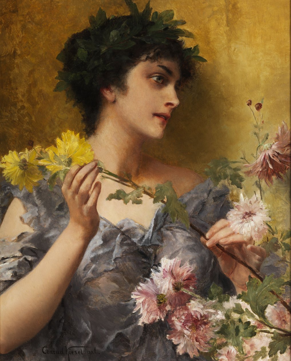 Hulde aan de bloemen door Conrad Kiesel