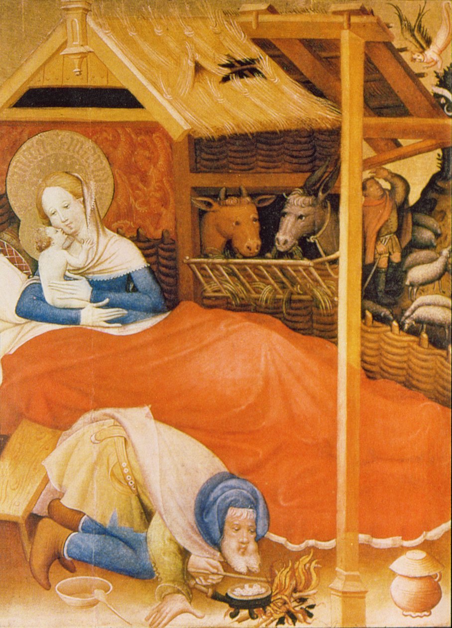 De geboorte van Christus, 1404 door Conrad von Soest