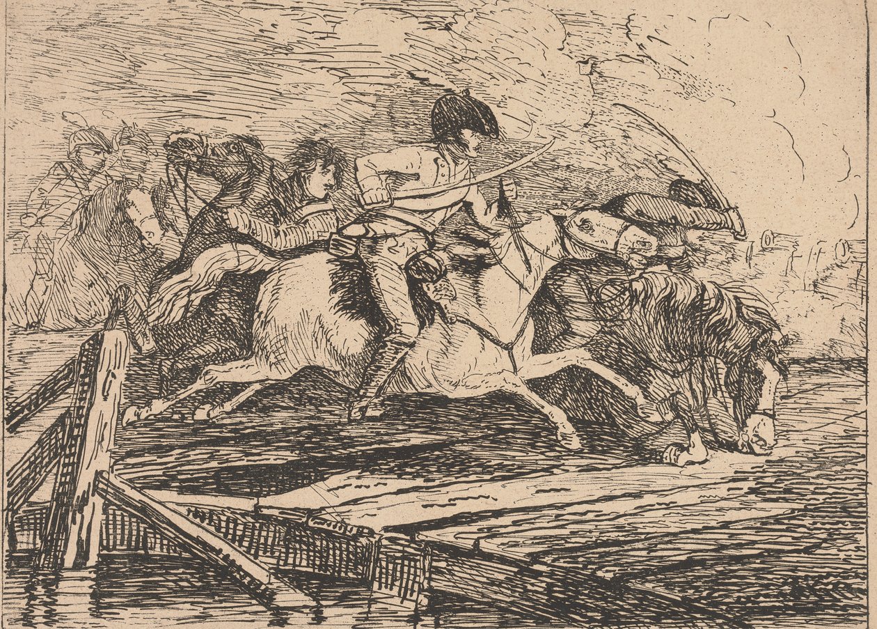 Cavalerie die Aanvalt door Conrad Gessner